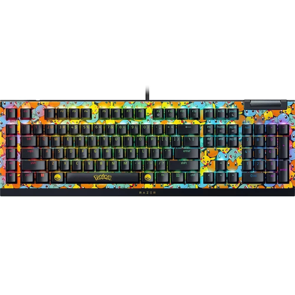 Razer BlackWidow V4 Pokémon Kanto Starters - Mechanical Keyboard *NEW SEALED*