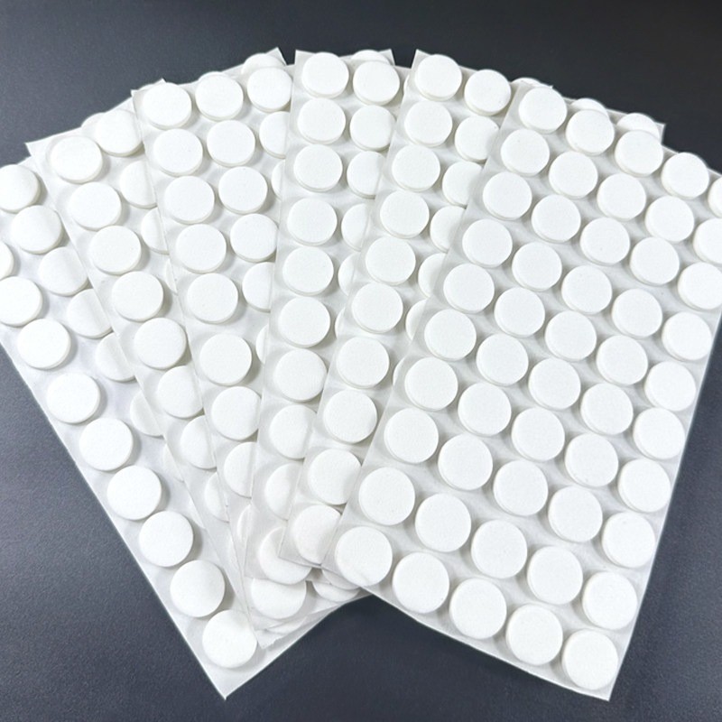 CD card snap adhesive circular white dot inner core CD case fixing sticker EVA