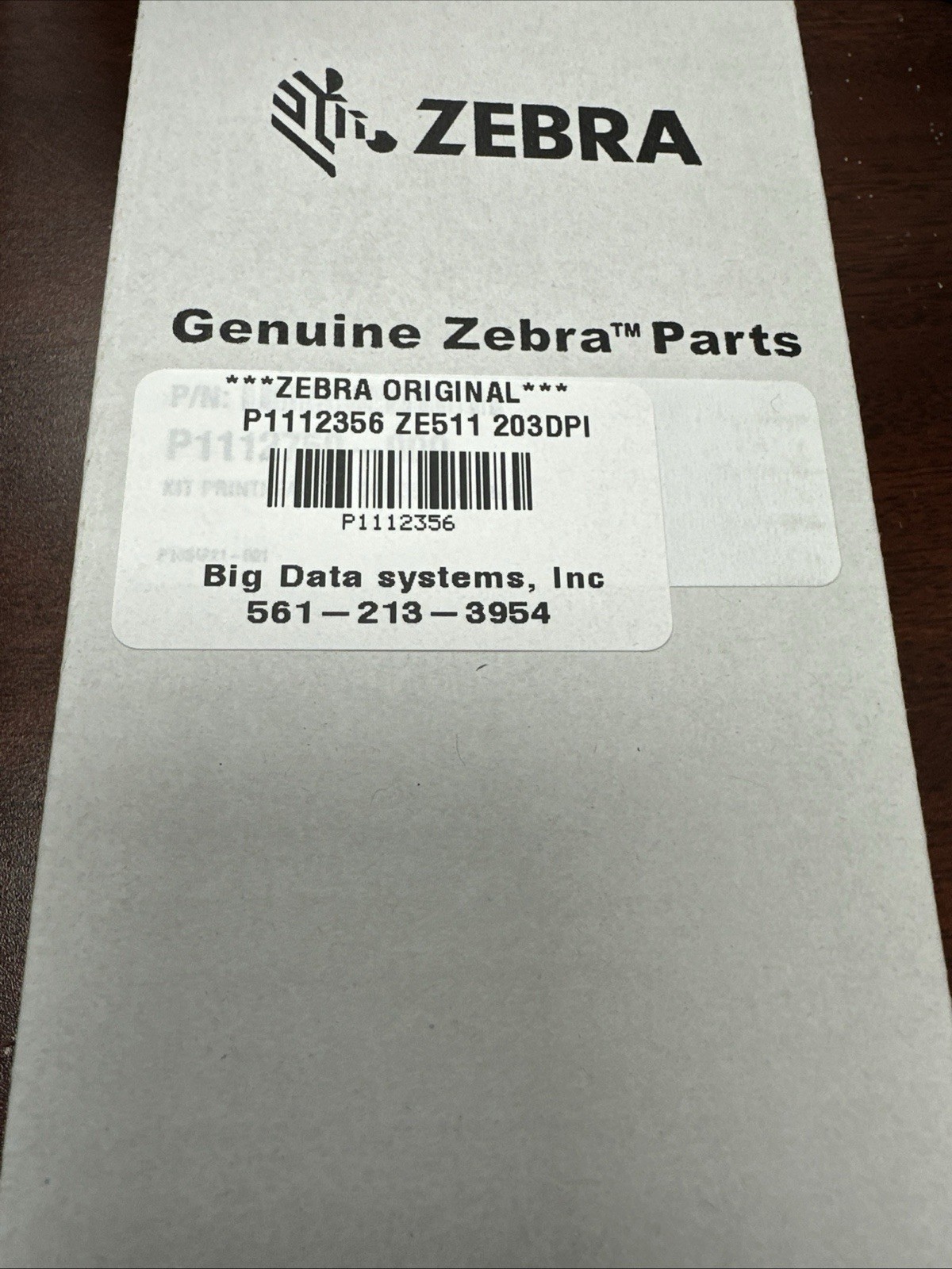 ZEBRA **ORIGINAL** P1112356 Printhead for 203DPI NEW **US SHIP Free 2nd Day**