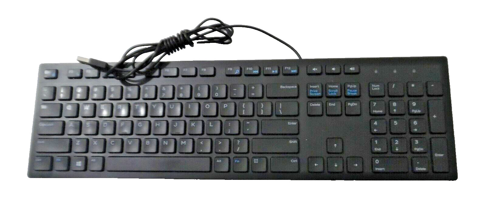 GENUINE Dell KB216-BK Wired Keyboard - Black, TESTED GOOD
