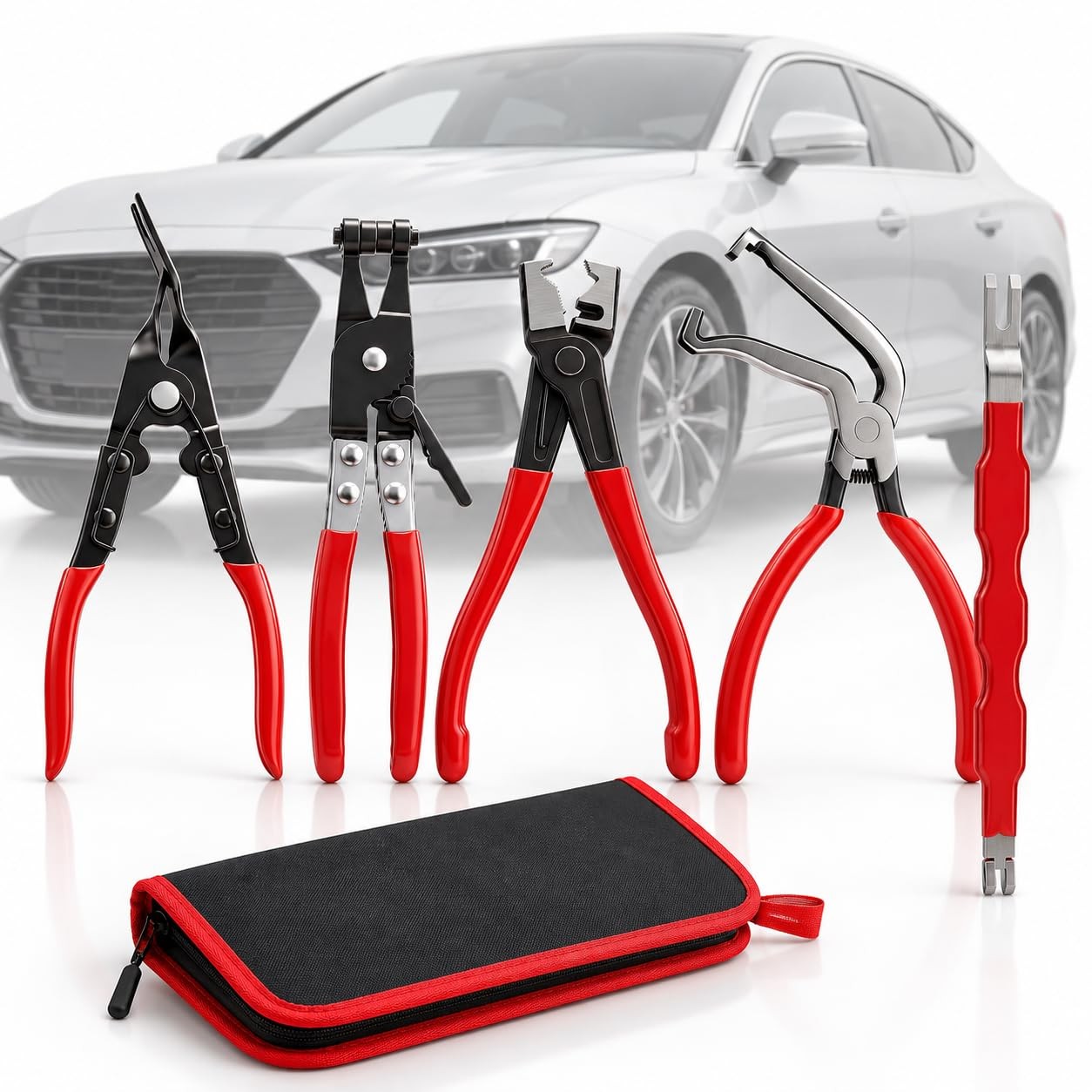 5 Pcs Electrical Disconnect Pliers Kit,Electrical Connector Removal Tool