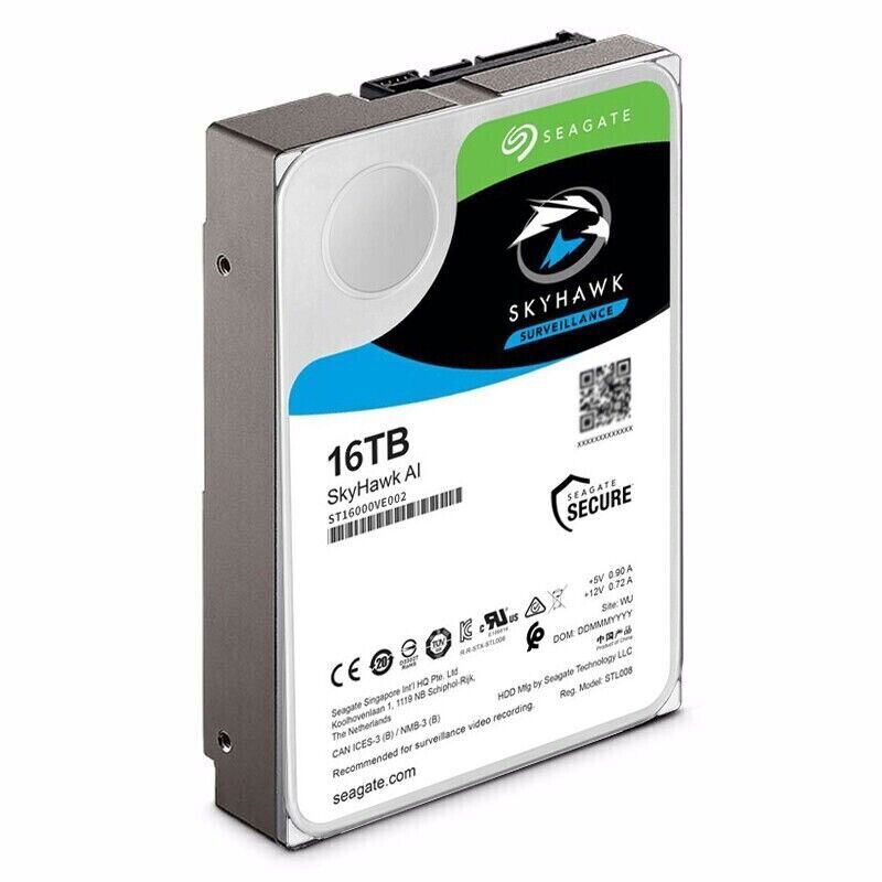 FOR Seagate Skyhawk Ai ST16000VE002 16TB SATA 256MB 3.5 7200RPM Internal HDD