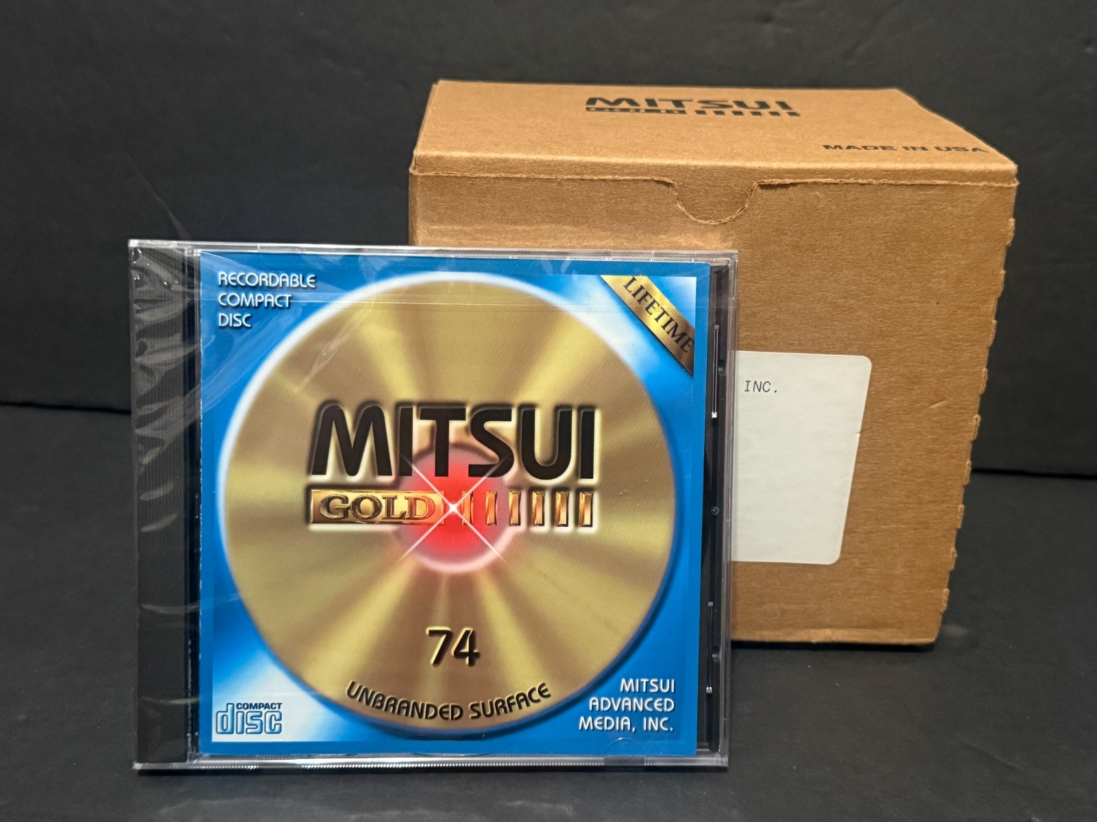 NEW Box of 9 MIT9I GOLD CD-R 74 Minute Recordable Compact Discs CD Lot