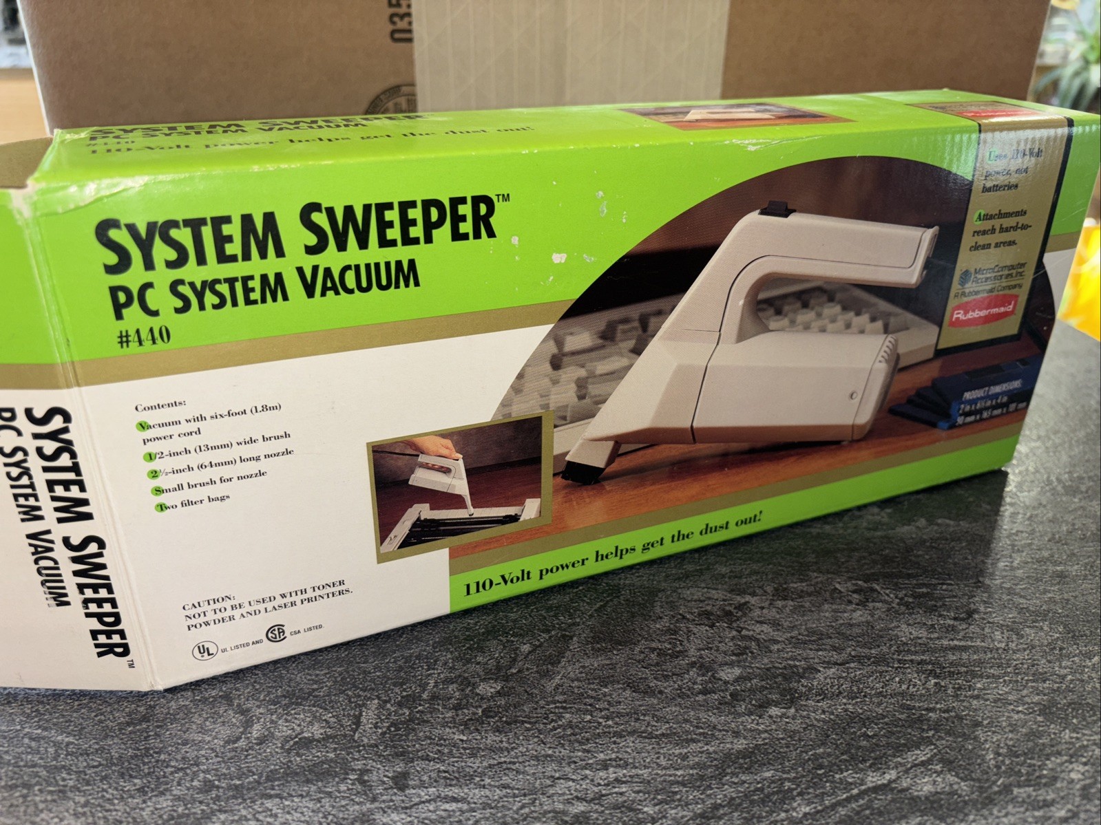 Vintage 1988 PC System Vacuum Sweeper #440 Micro Computer Acc. New LOC O