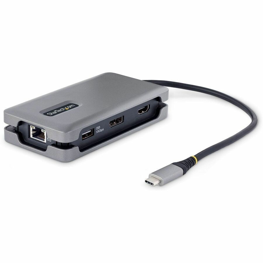 StarTech USB-C Multiport Adapter, 4K 60Hz HDMI/DP, 3-Port USB Hub, 100W PD