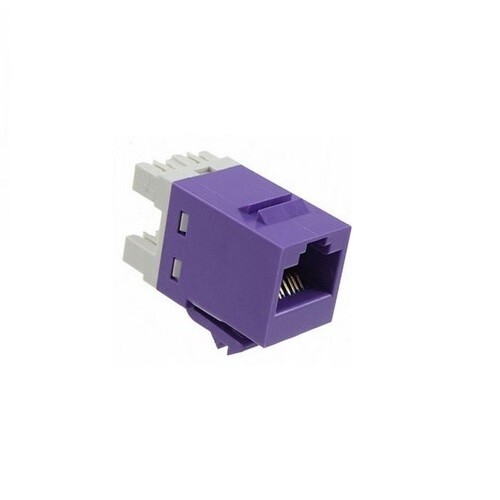 Belden AX104157 10GX Category 6A RJ45 KeyConnect Style Purple Modular Jack