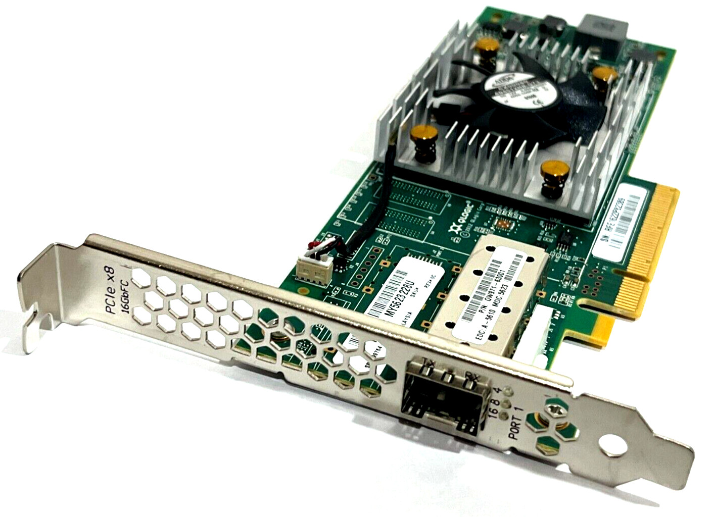 HP HPE Qlogic QLE2660 16Gbps One Port PCIe x8 SFP+ Fiber Channel HBA QW971-63001