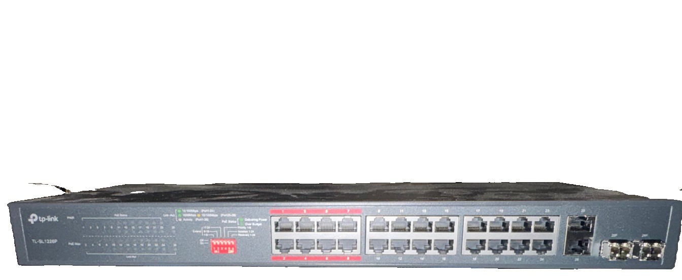 TP-Link TL-SL1226P 24-Port 10/100Mbps Fast Ethernet PoE Switch