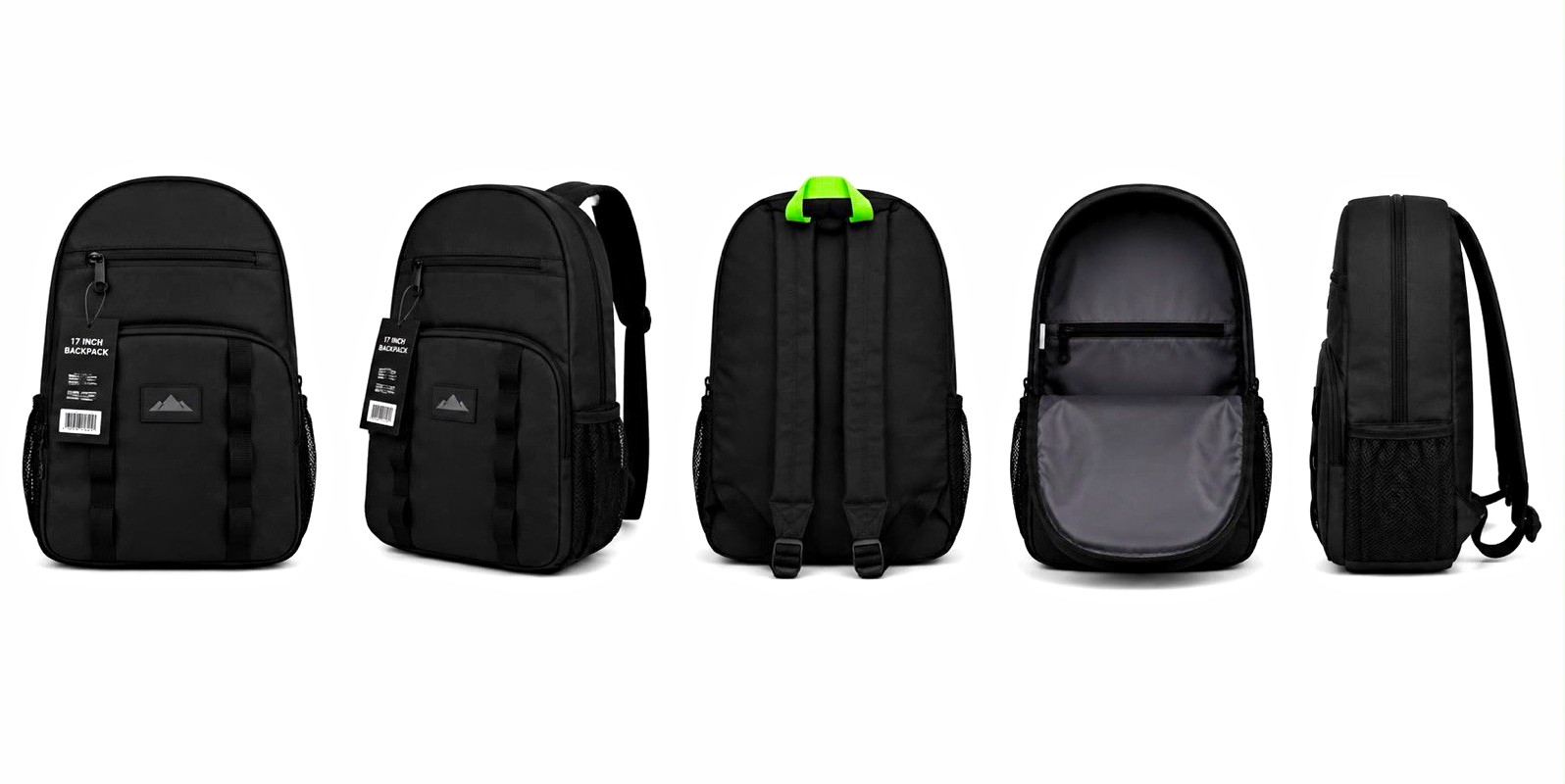 17 Laptop Backpack – Choose Your Color – Fits up to 17 LaBlack/Green/Blue/grey