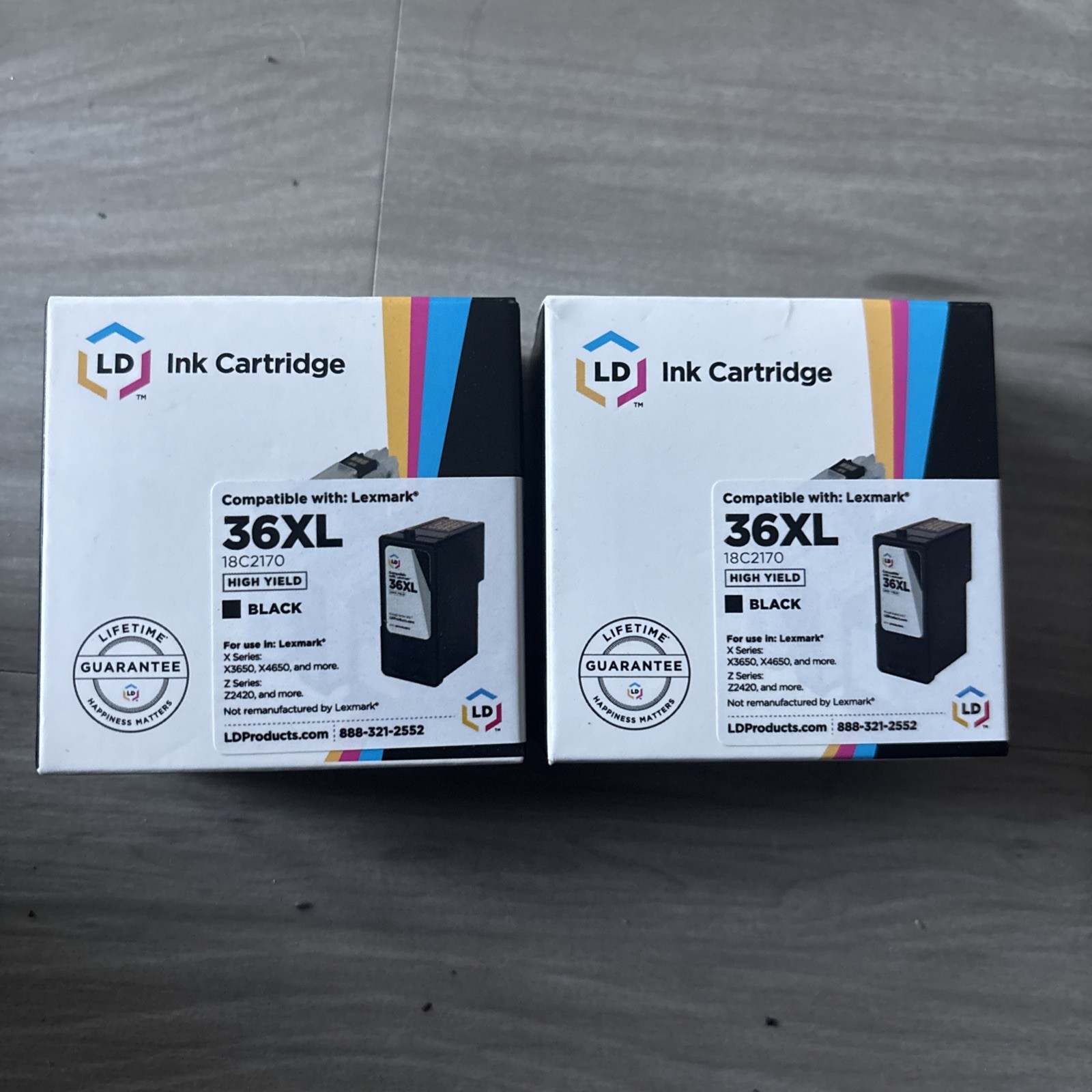 LD Ink Cartridge Replacement 2 Pack