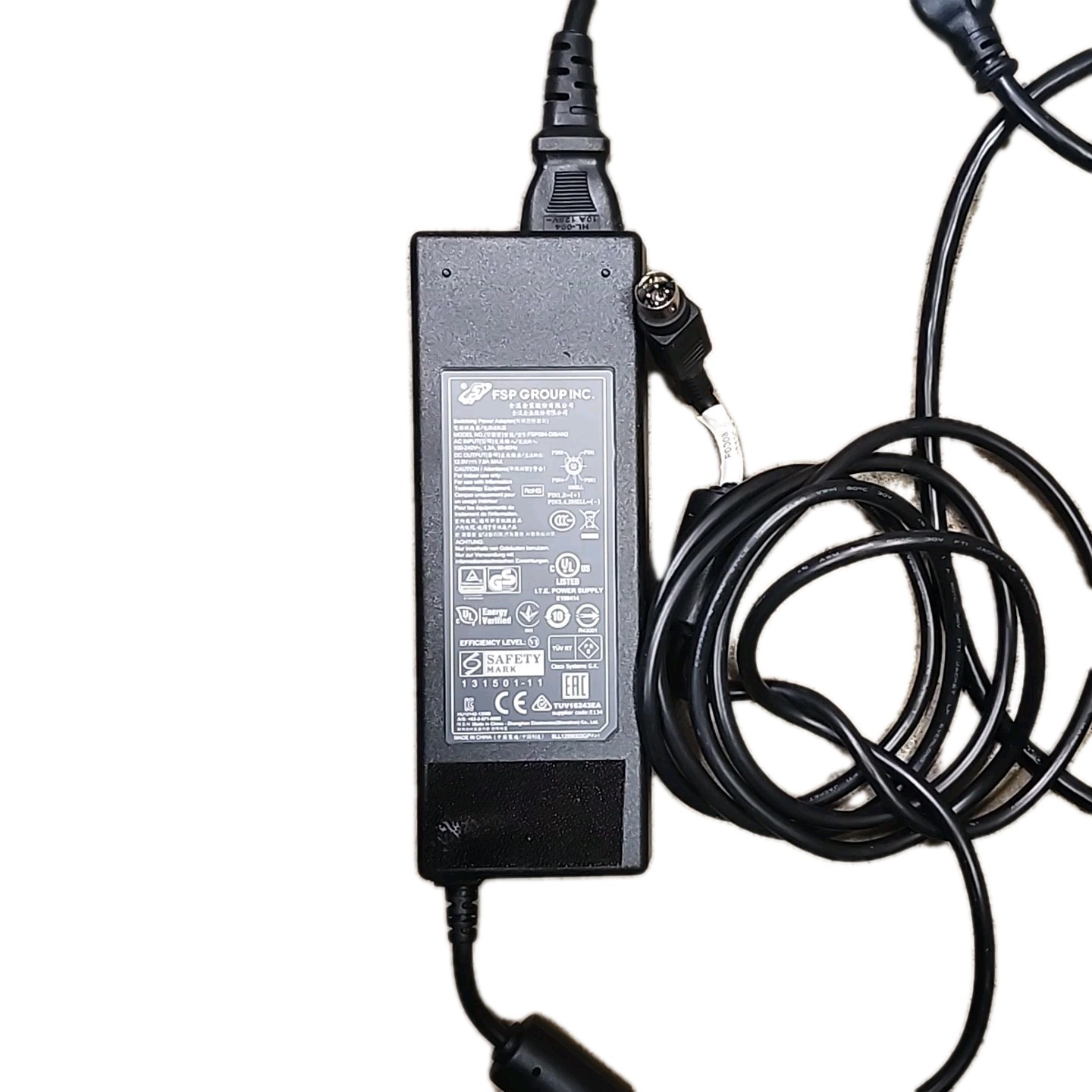 New Genuine FSP Group FSP084-DIBAN2 AC/DC Power Adapter 4 Pin 12V 7.0A 84W