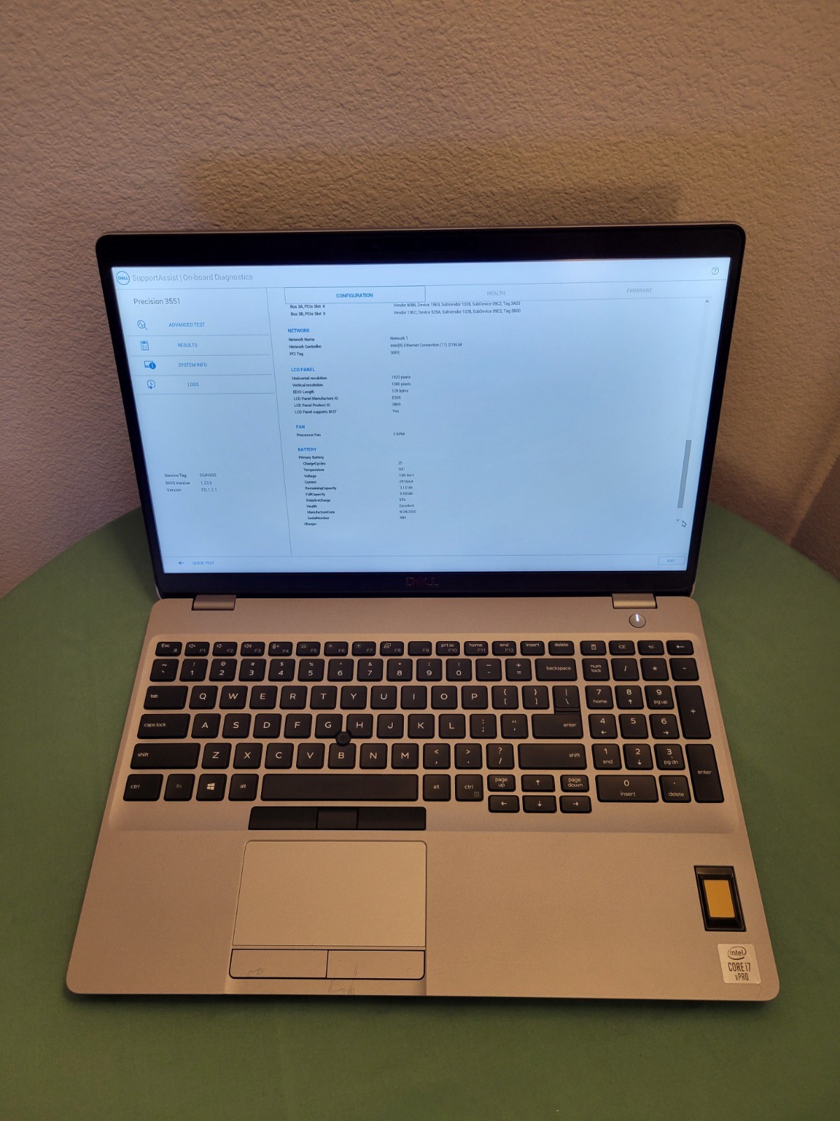 Dell Precision 3551 15.6" Intel i7-10850H 16GB RAM NO SSD/OS **BIOS LOCKED**