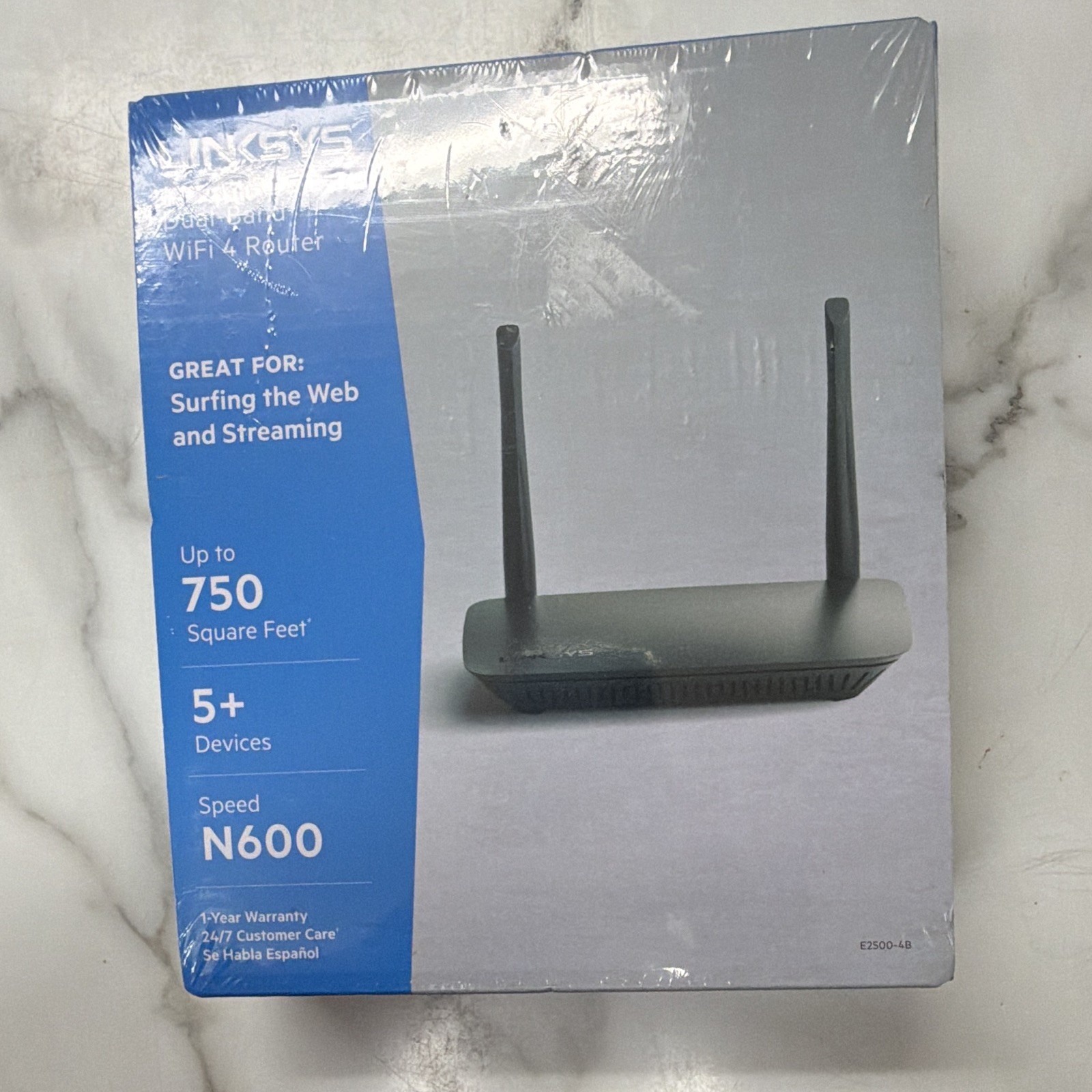 Linksys E2500-4B N600 Dual-Band WiFi Router