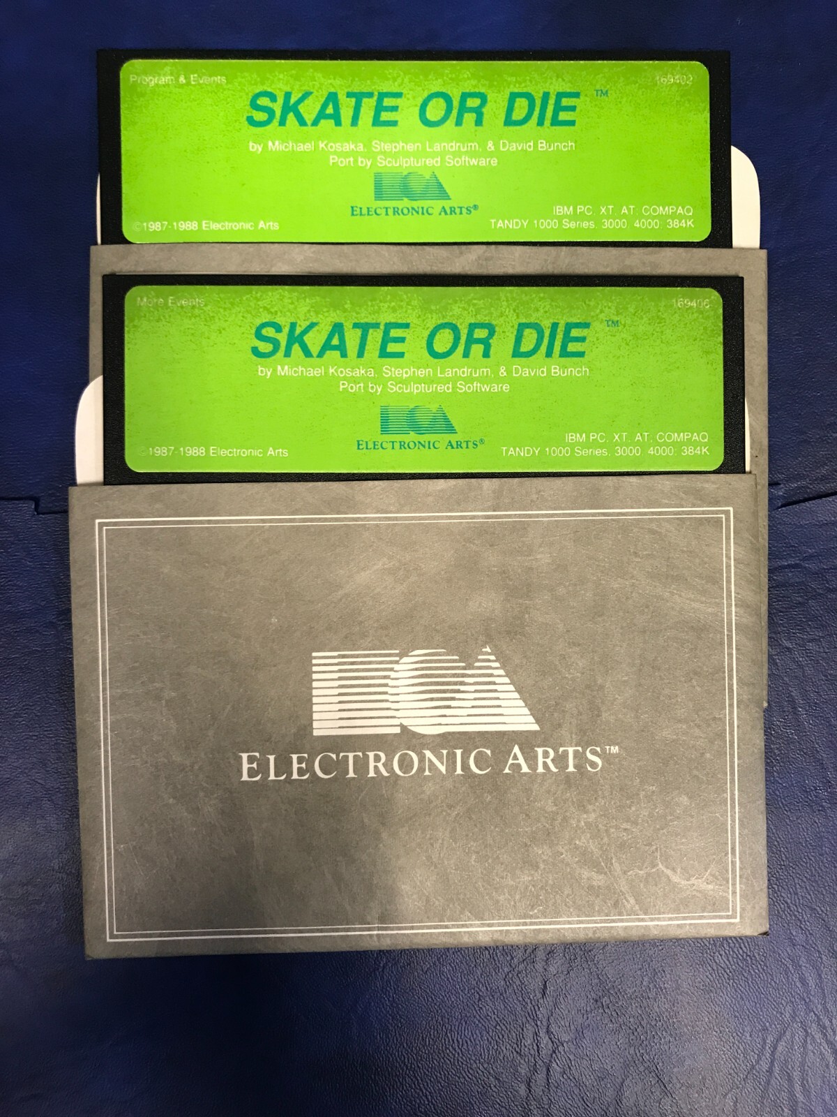 Vintage 1988 Skate or Die Software on 5.25" Disks