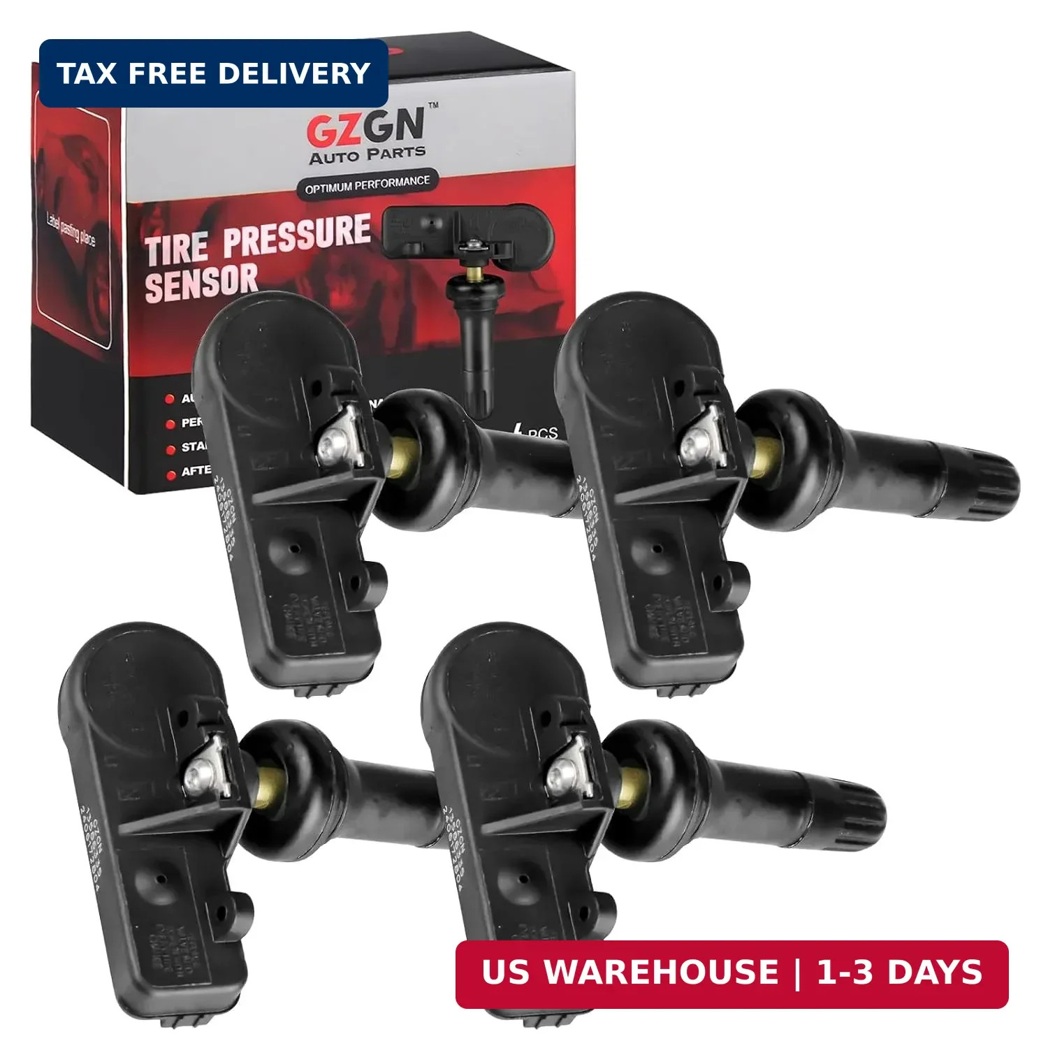 TPMS Sensor Tire Pressure Sensor Set of 4,Pre-Programmed 315MHz Compatible with