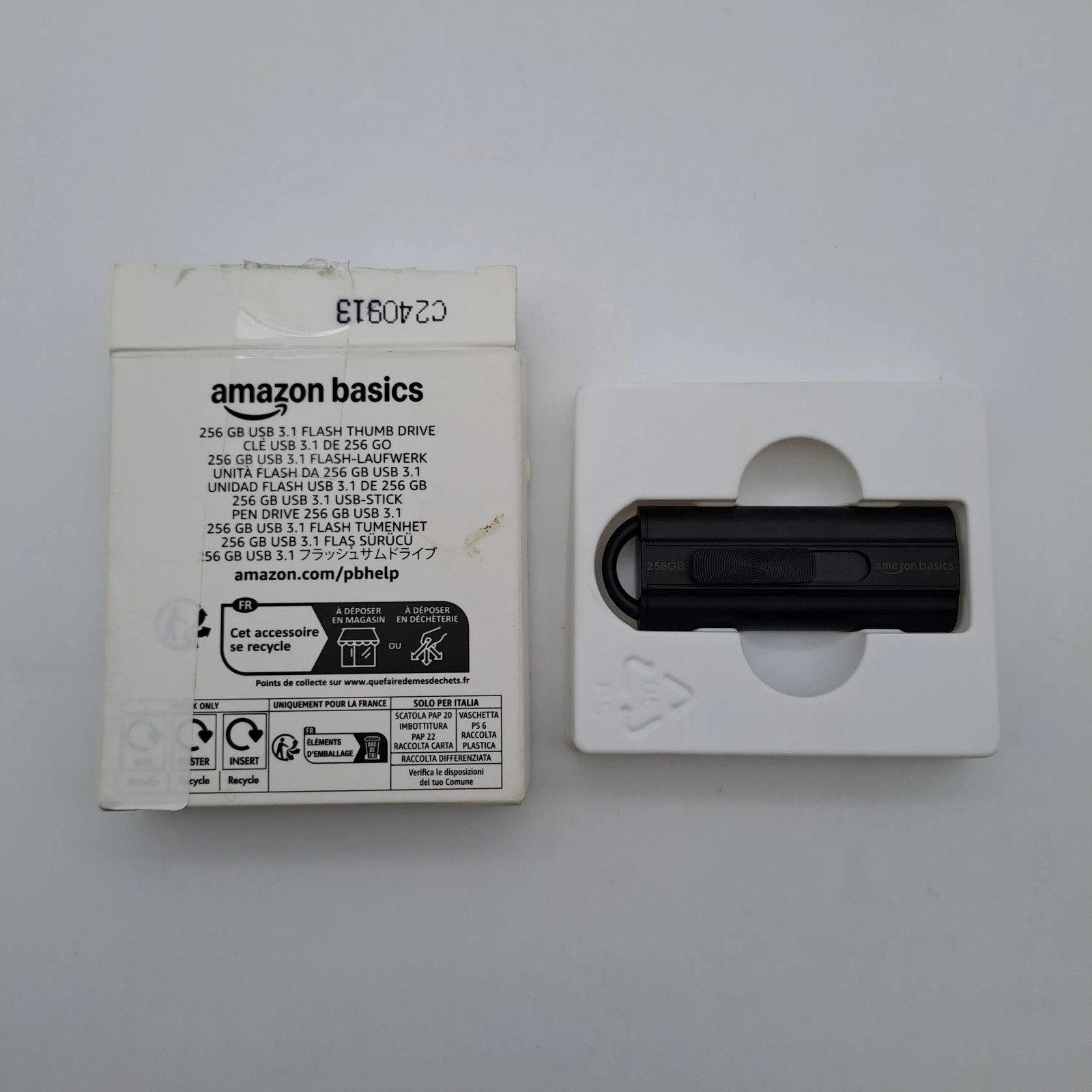 Amazon Basics 256GB USB 3.1 Flash Drive Memory Pen Drive