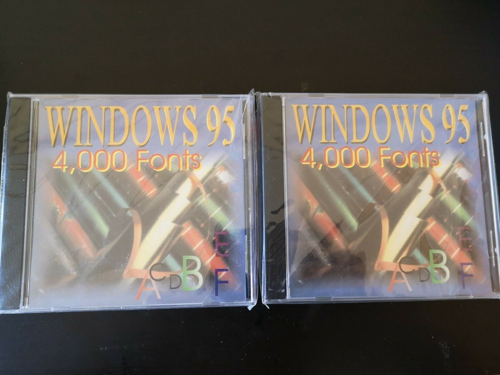 Vintage PC CD-ROM WINDOWS 95 4000 FONTS NEW