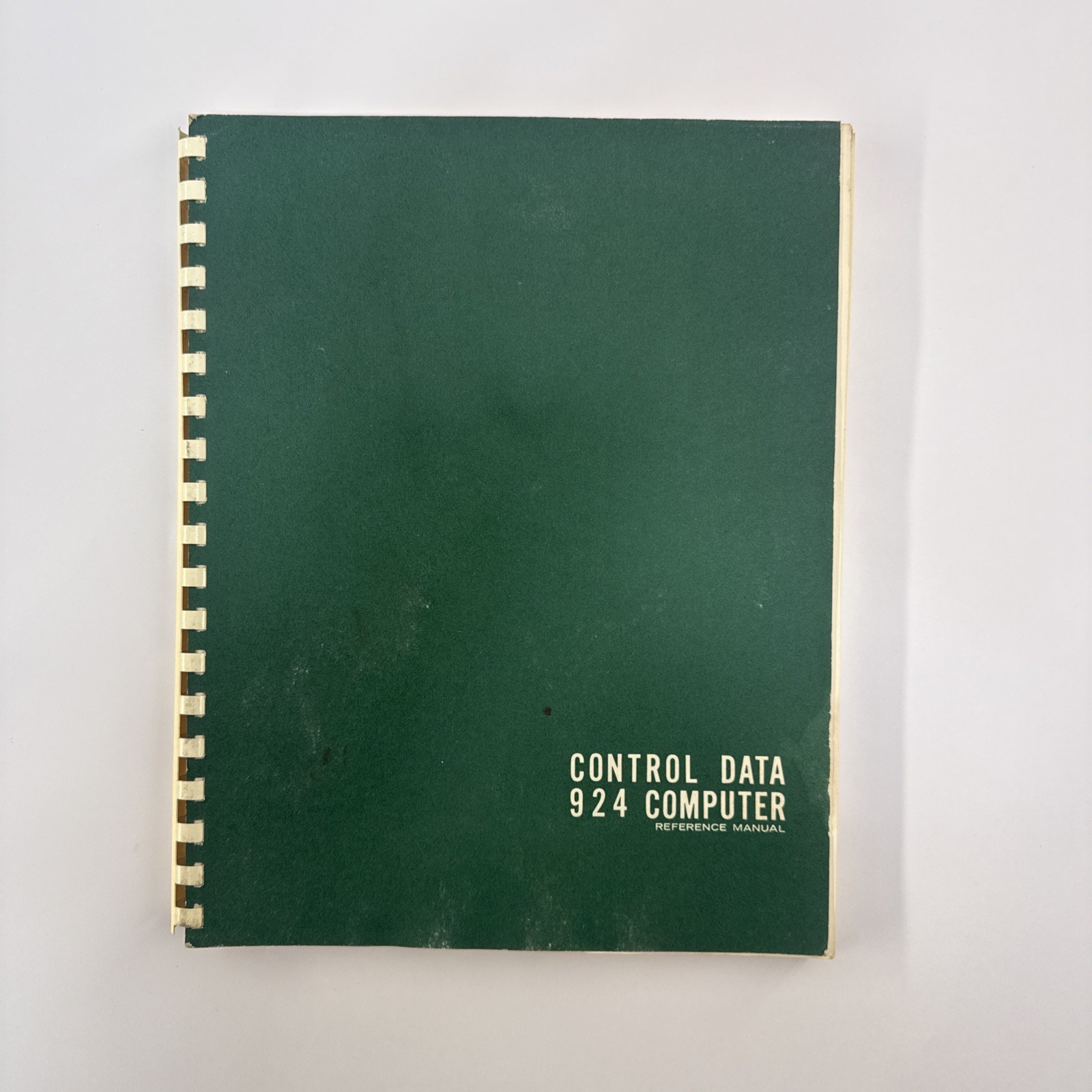 1963 Control Data 924 Computer Reference Manual CDC Vintage Mainframe
