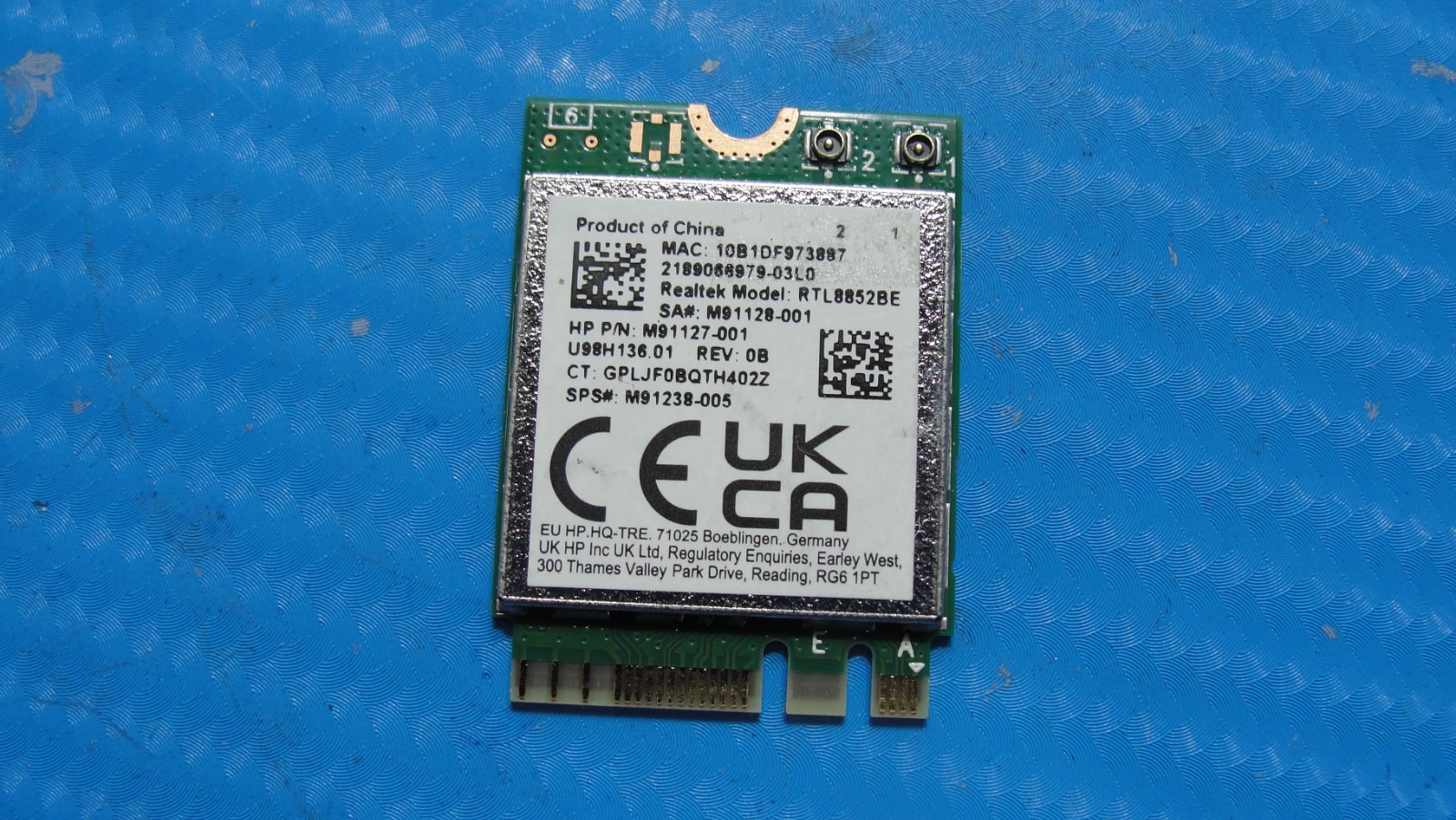 HP ProBook 15.6” 450 G9 Genuine Laptop WiFi Wireless Card RTL8852BE M91127-002