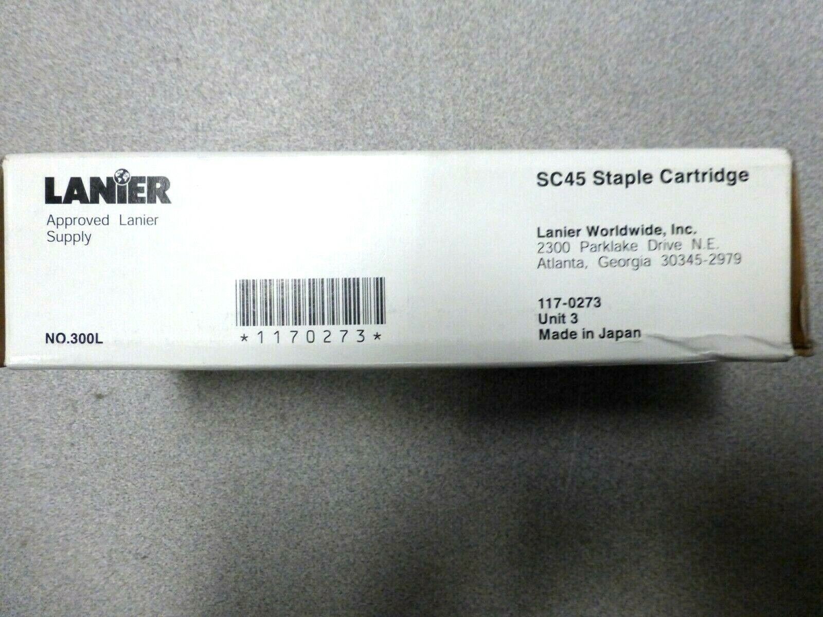 Genuine Lanier 117-0273 SC45 Type L1 Staples - NEW SEALED
