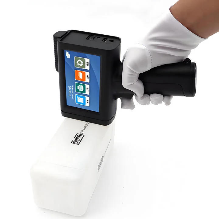Portable Handheld 12.7MM TIJ Inkjet Printer for Date Barcode QR Label