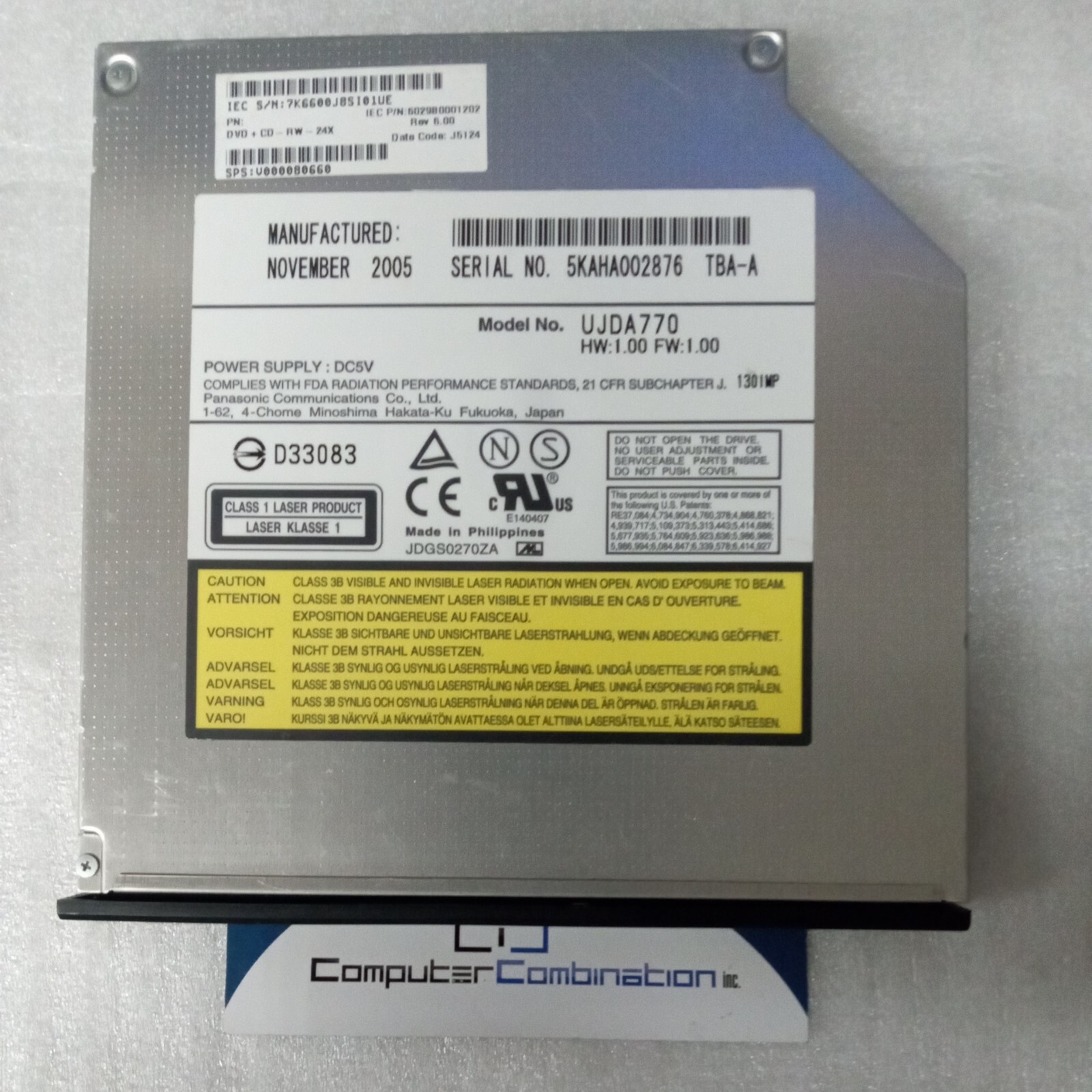 Panasonic  UJDA770 DVD/CDRW IDE Drive