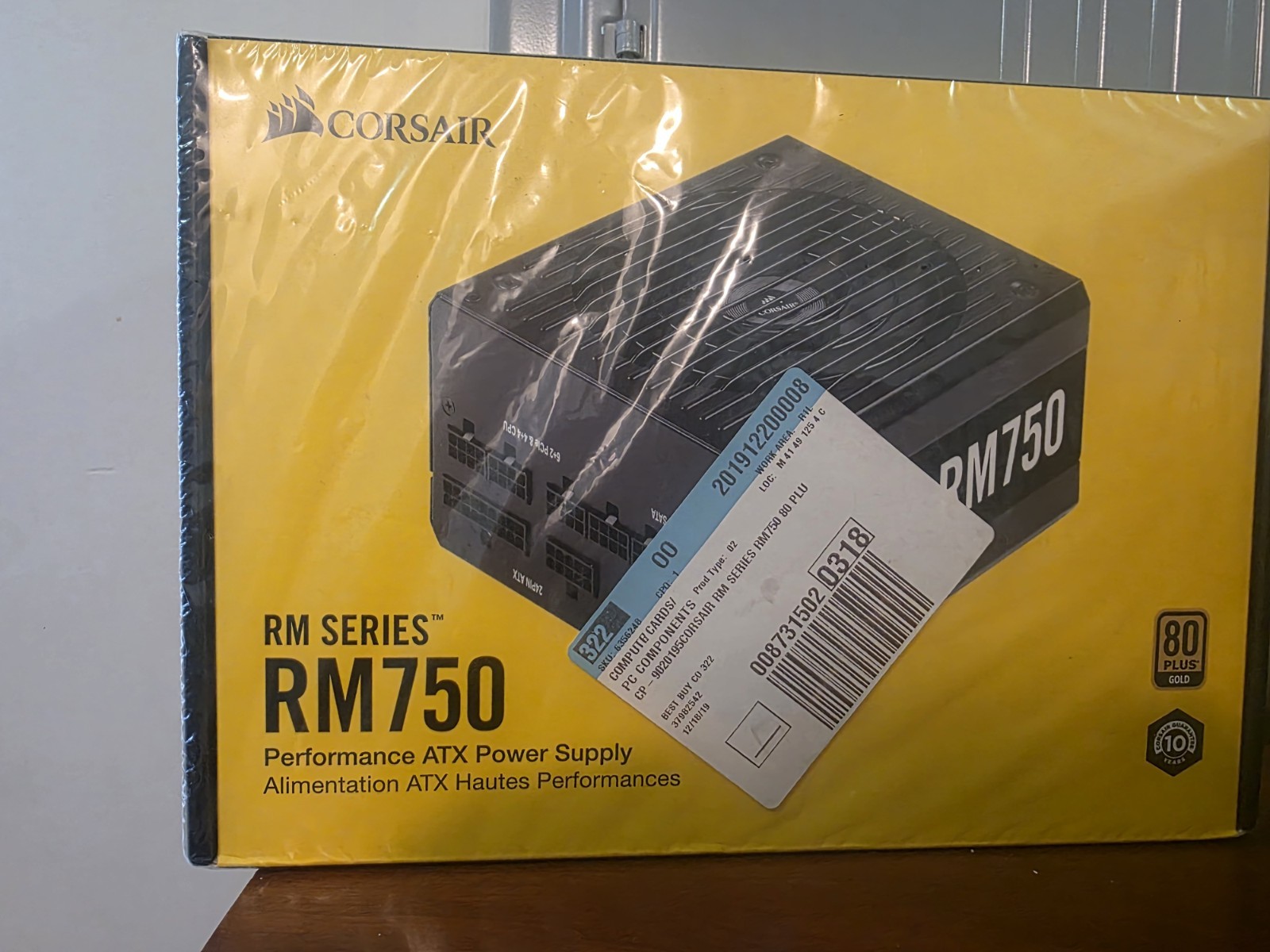 Corsair CP-9020195-NA RM750 750W 80 PLUS Fully Modular Power Supply - Black