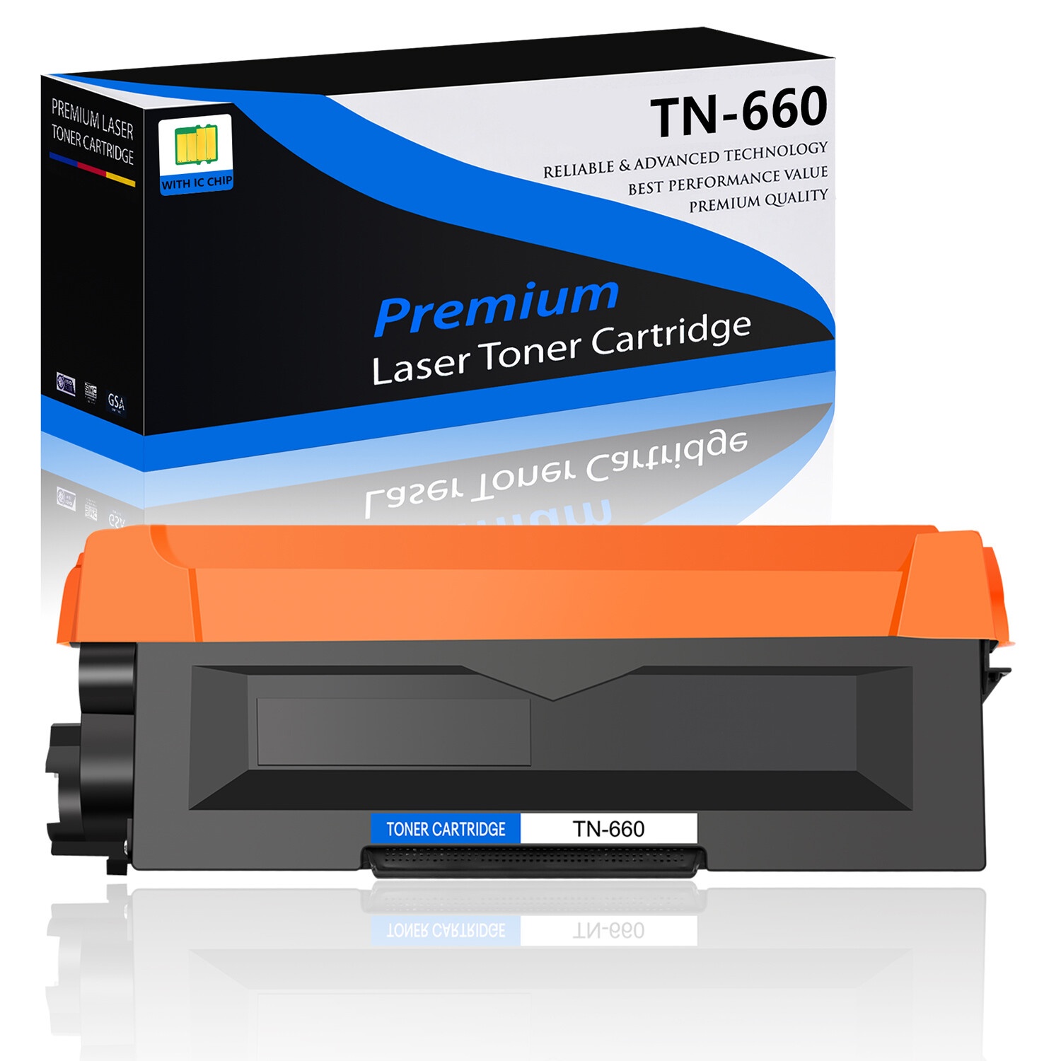 1PK TN660 TN630 Toner Cartridge for Brother MFC-L2700DW HL-L2300D DCP-L2540DW