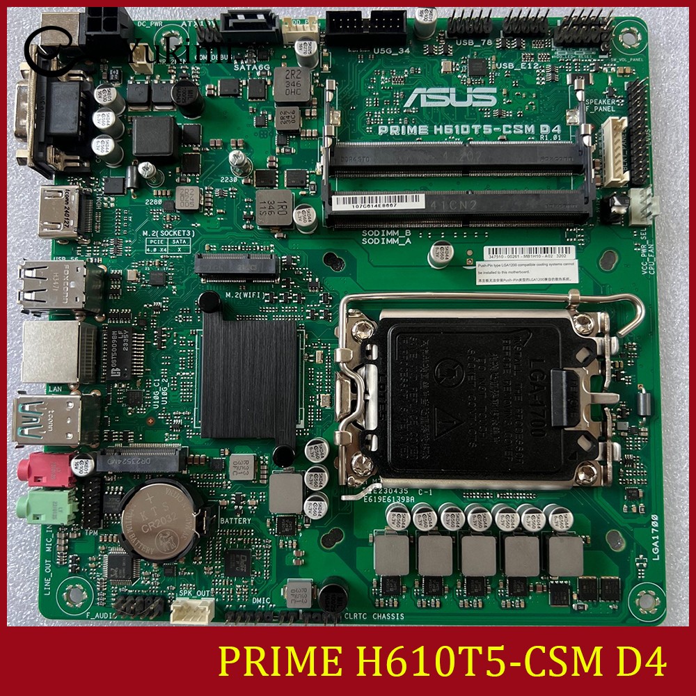 FOR ASUS PRIME H610T5-CSM D4 Ｍotherboard Test OK