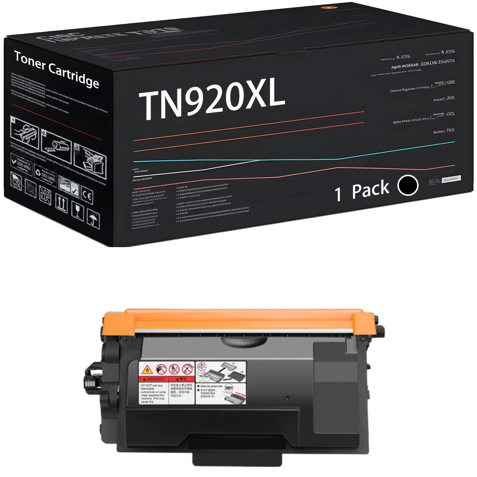 4PK TN920 TN920XL Toner Cartridge for Brother HL-L6210DW HL-L5210DW HLL5215DW