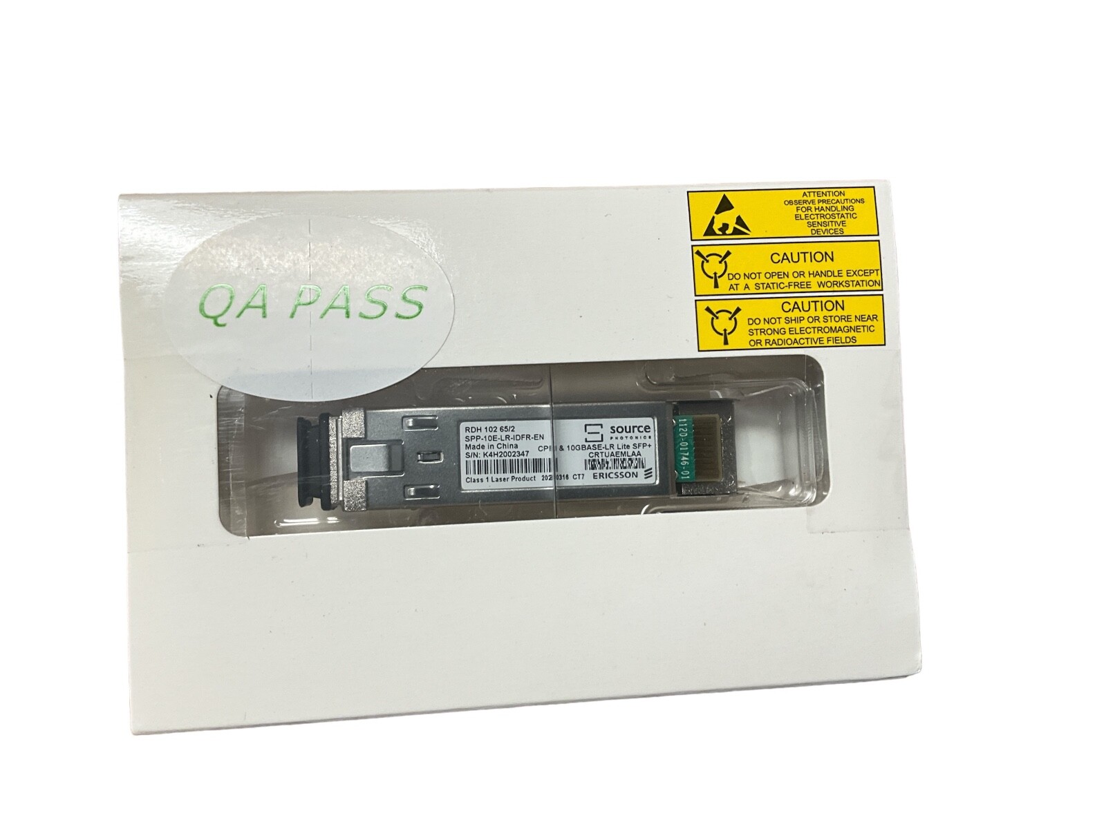 Ericsson RDH 102 65/2 CPRI & 10gbase-LR Lite SFP+ SPP-10E-LR-IDFR-EN CRTUAEMLAA