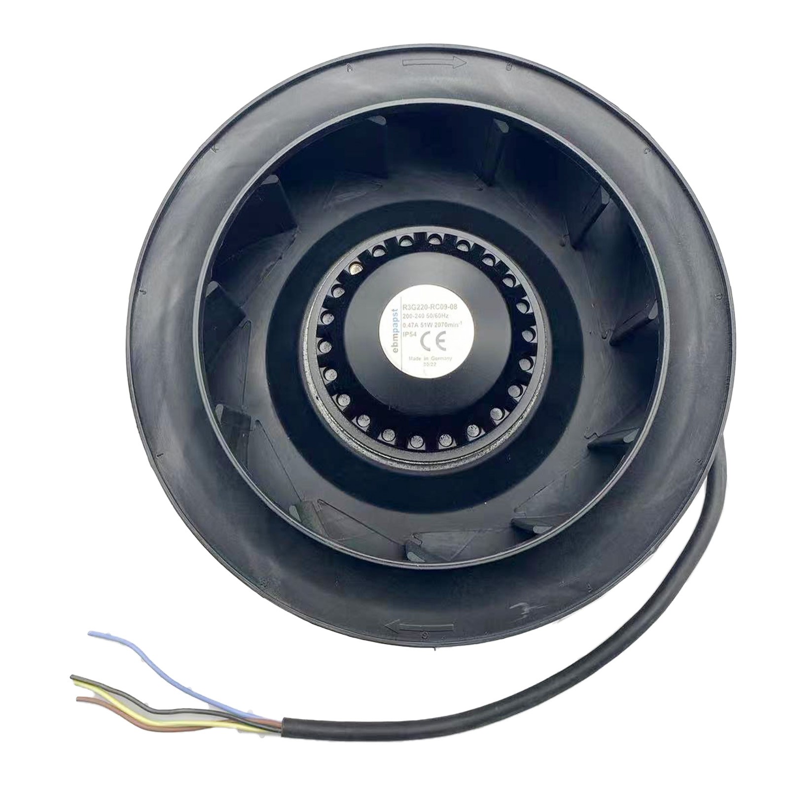 New Replacement R3G220-RC09-08 Inlet fan 90-day warranty