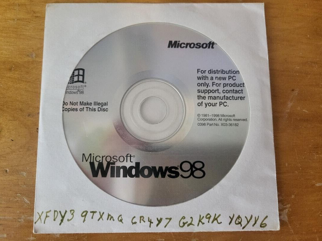 Microsoft Windows 98 Software