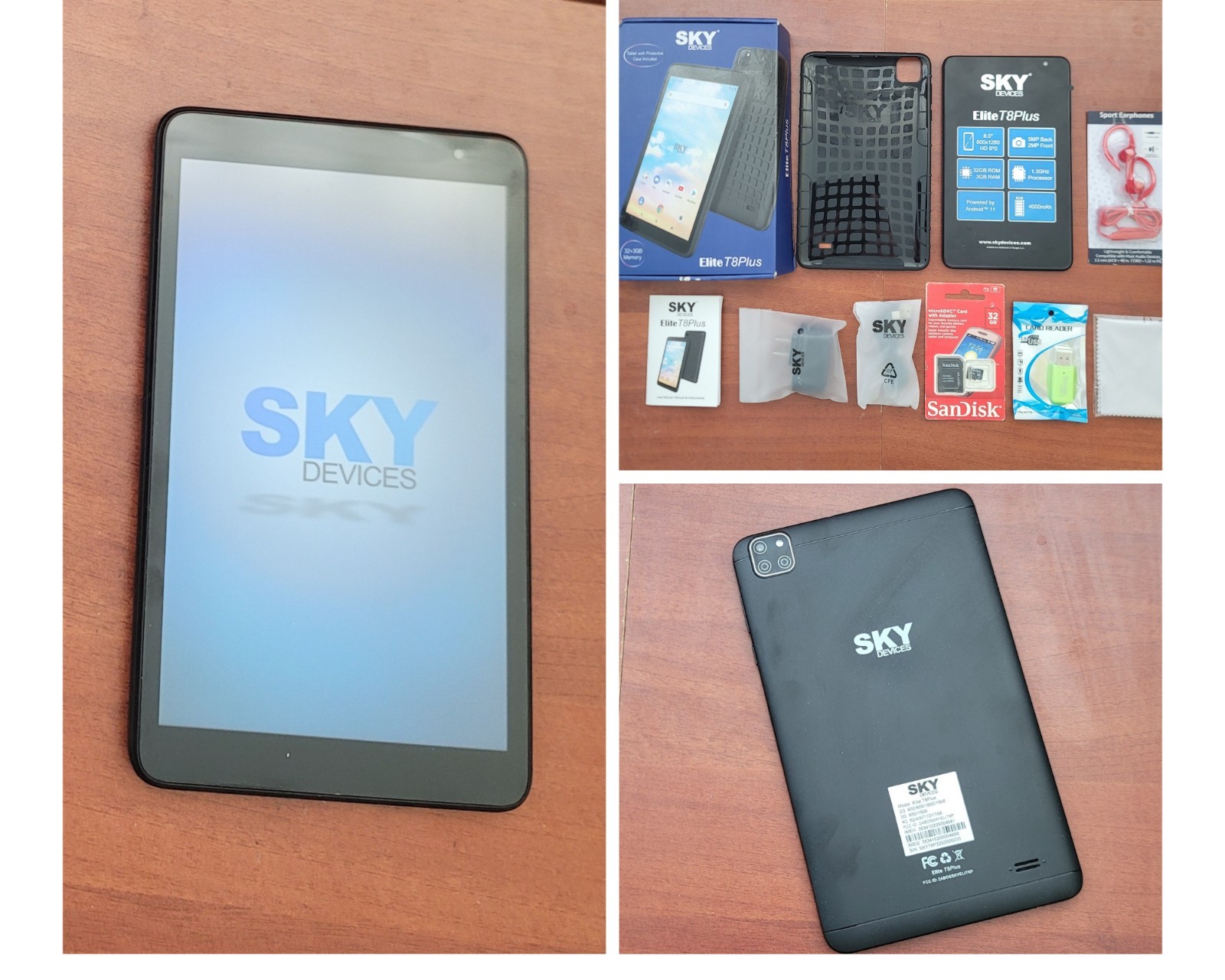 Sky Devices Elite T8Plus 32 GB (Unlocked) 3GB RAM Wi-Fi + 4G Black
