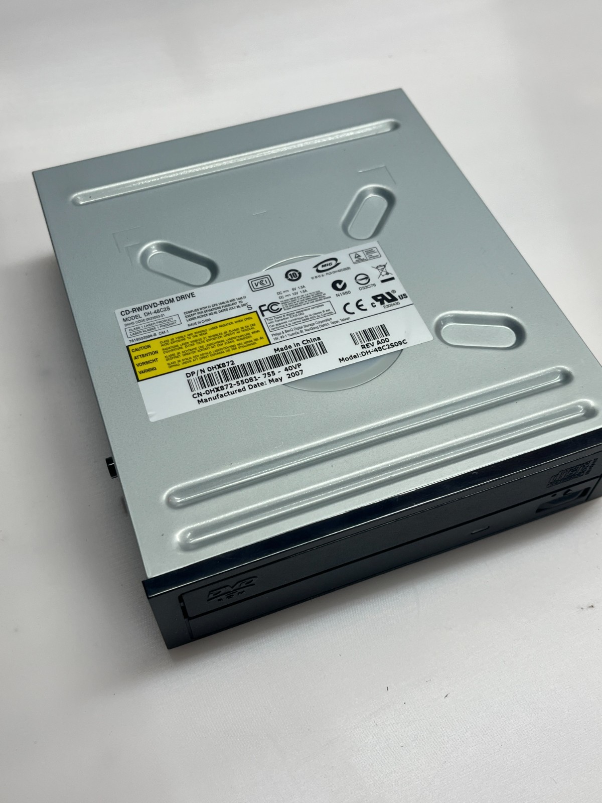 Philips Lite-On DH-48C2S SATA CD-RW DVD-ROM Internal Drive Dell 0HX872 Tested