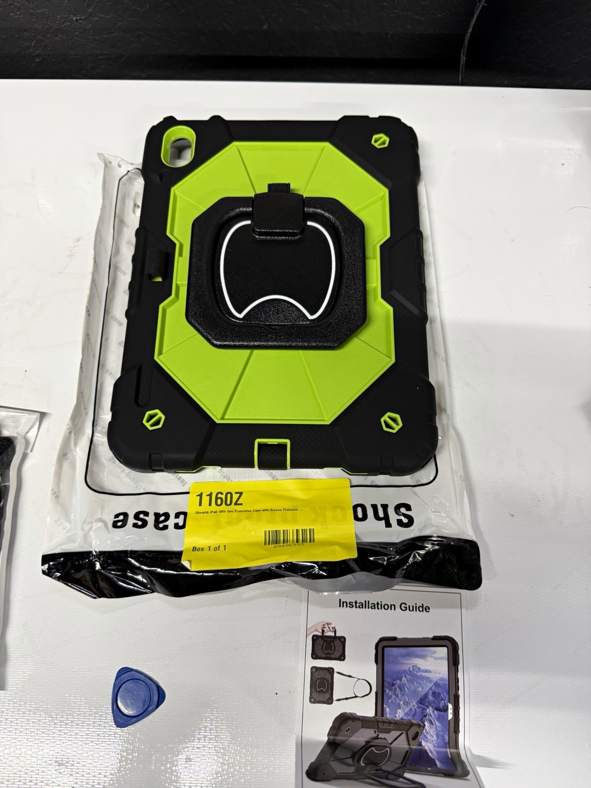 Ubeakk Rugged Protective Case iPad 11 (A16)/iPad 10th Stand Green/Black