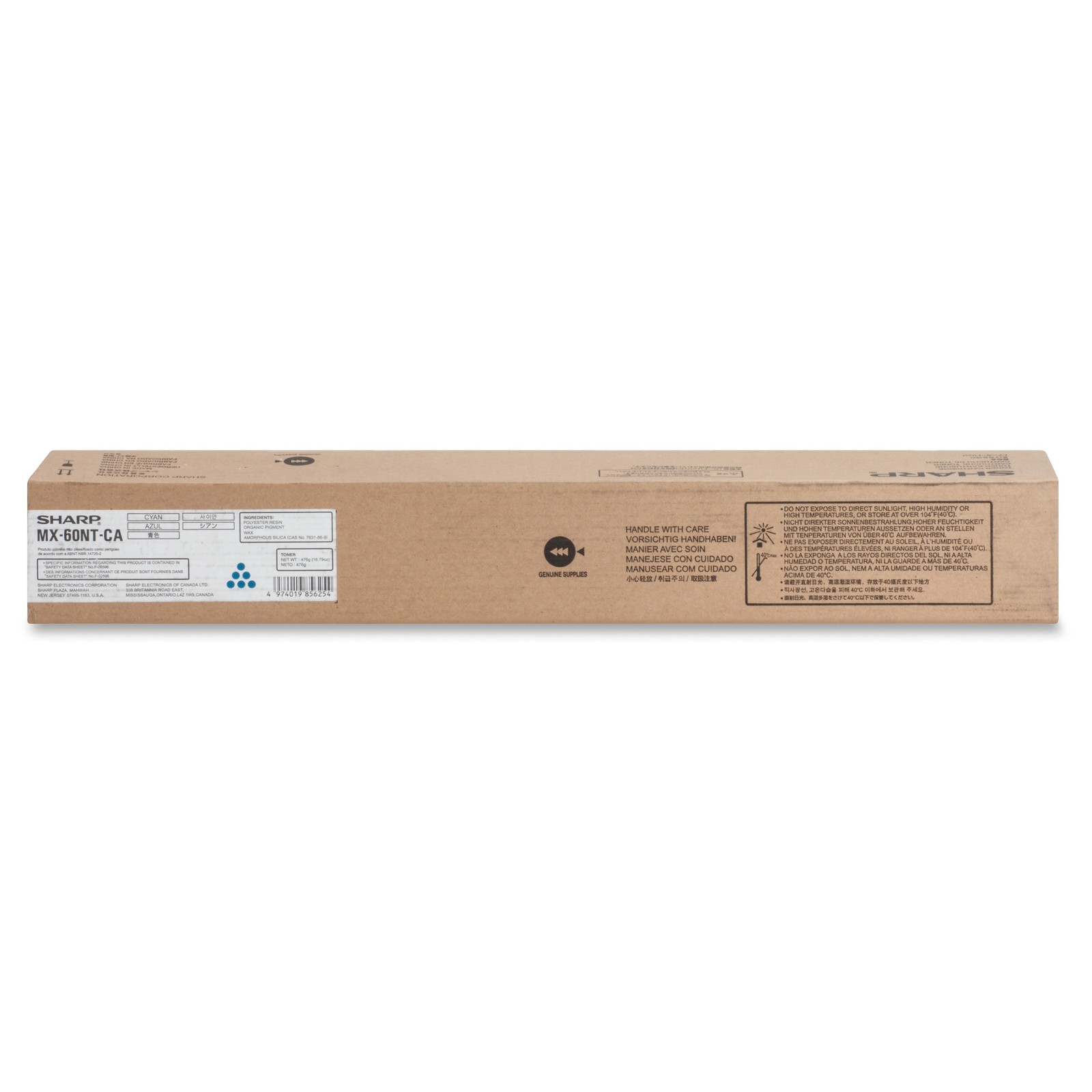 Sharp MX-60NT Original Toner Cartridge - Cyan (mx60ntca)