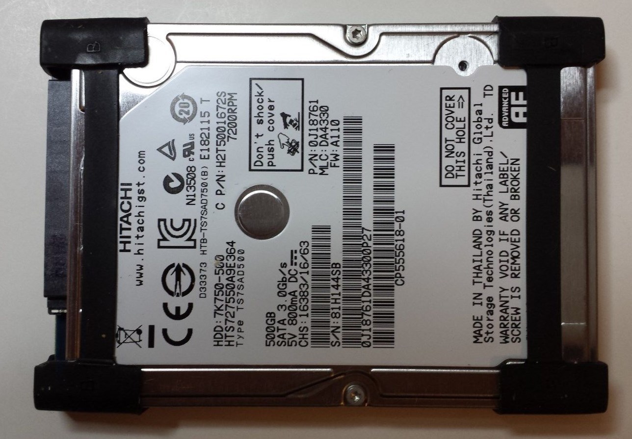 Original Fujitsu LifeBook S752 500GB Hard Drive CP555618-01 7K750-500 7200RPM