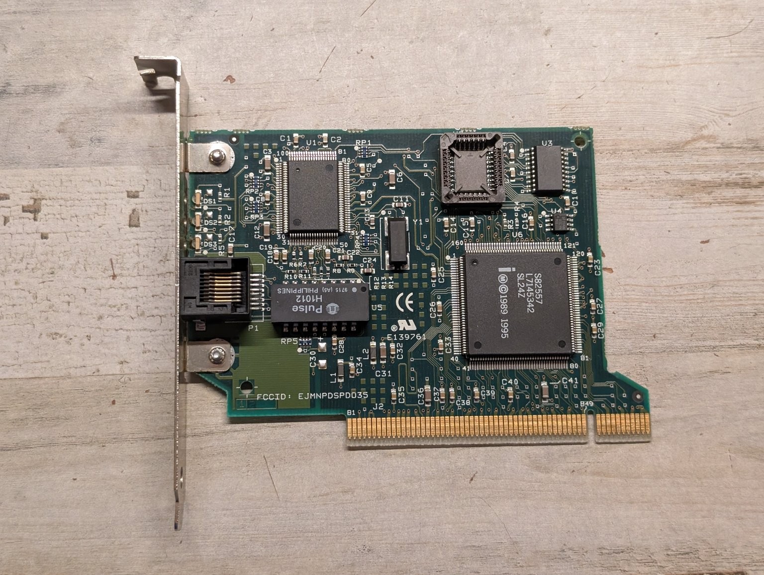 Intel S82557 PCI Ethernet Network Card 10/100 Vintage PC RJ45 LAN