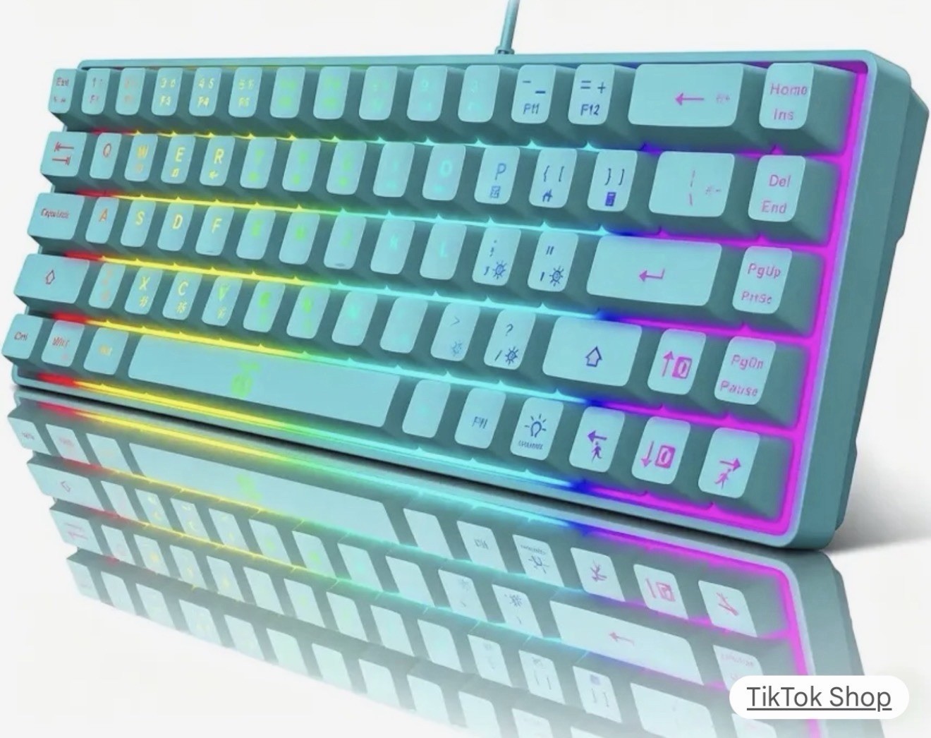 K68 K68 Compact Wired USB-C Illuminated Gaming Keyboard QWERTY English