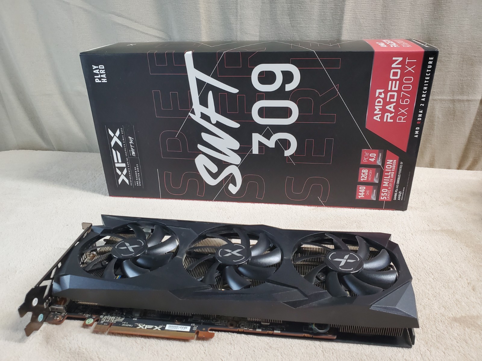 XFX Speedster SWFT309 AMD Radeon RX 6700 XT Core 12GB GDDR6 Graphics Card Boxed