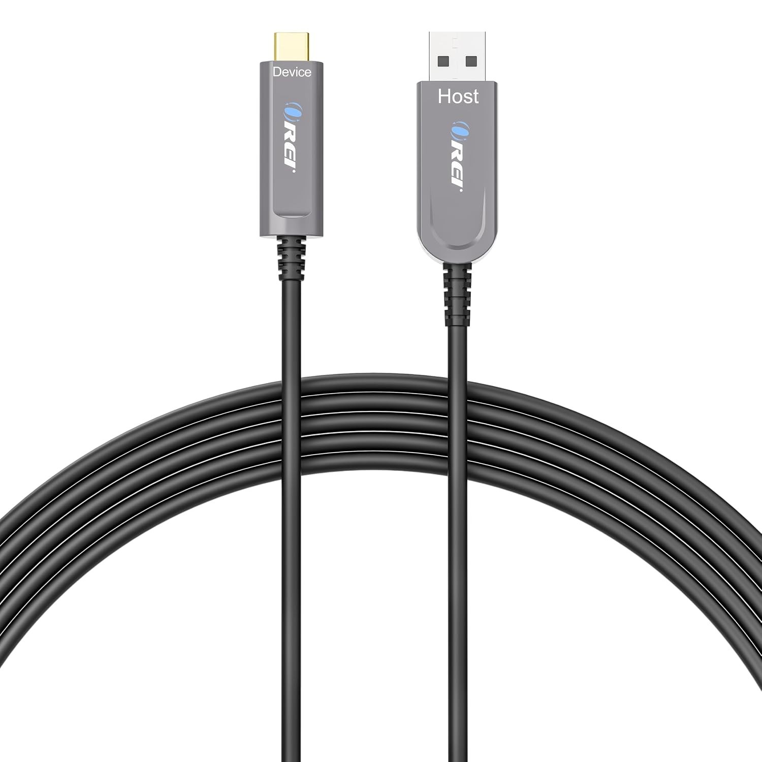 New-OREI AOC USB 3.2 Gen2 USB-A to USB-C ActiveOptical Cable50ft (AOC-A2C10G-50)