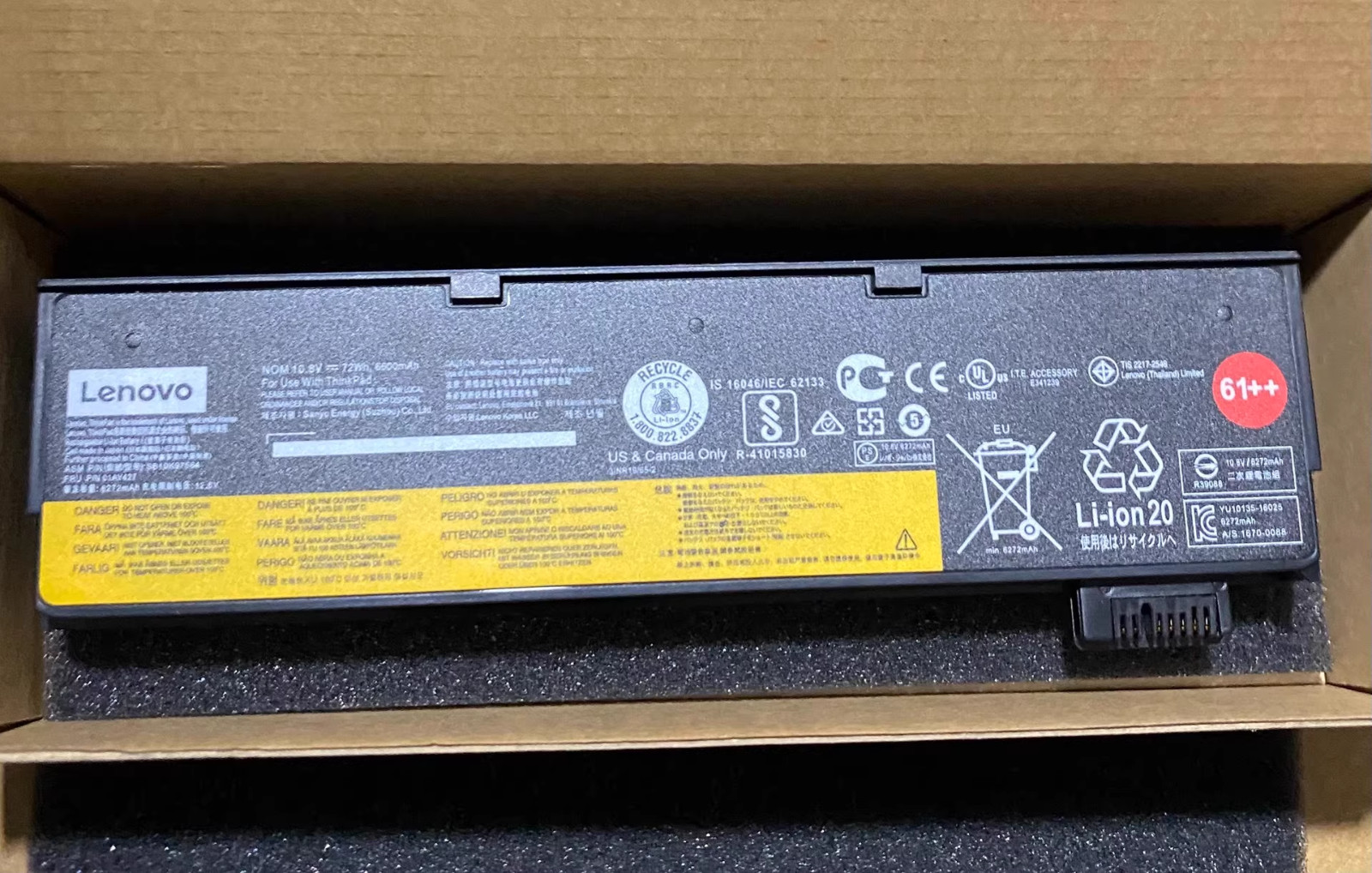 Genuine 72Wh 01AV427 Battery For Lenovo 01AV427  01AV423  01AV428  SB10K975 61++