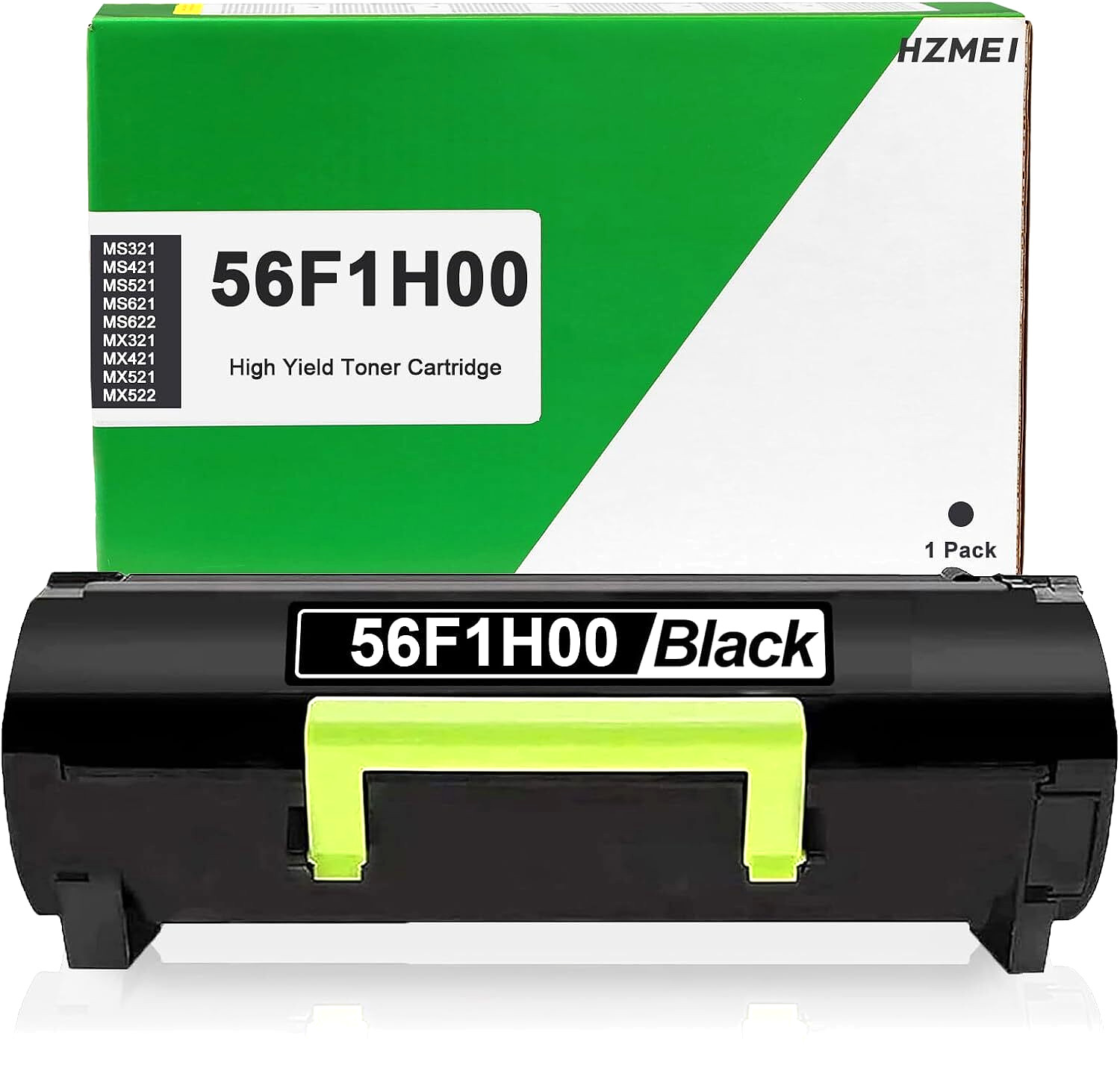 56F1H00 High-Yield Black Toner Cartridge Compatible with Lexmark MS & MX Series