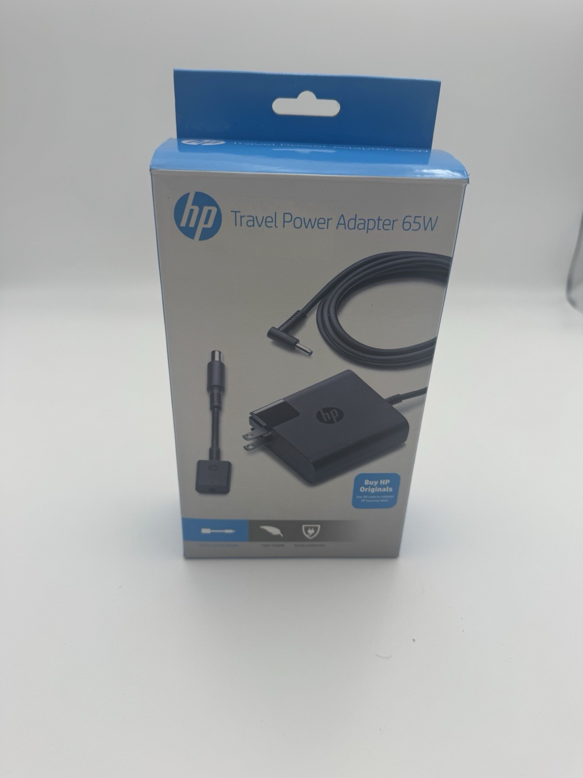 New Genuine HP 65W Travel AC Adapter