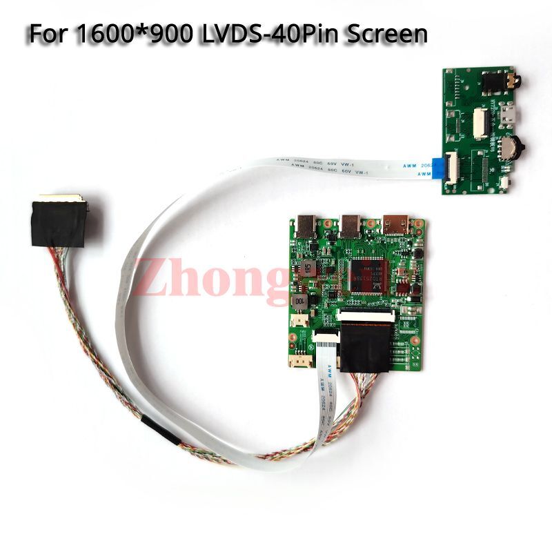 Driver Board For Kit 15.6" 1600*900 Laptop 40 Pin LVDS Monitor TYPE-C Mini-HDMI