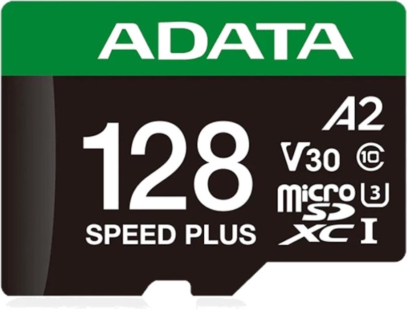 ADATA MicroSDXC SPEED PLUS 128GB UHS-I V30 A2 Memory Card