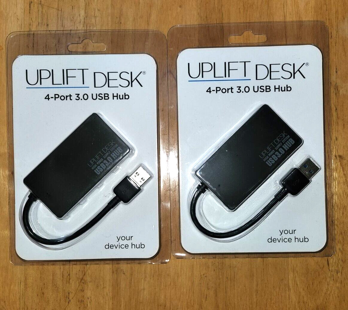 Lot of 2 Uplift Desk 4 Port 3.0 USB Hub New Fast shipping