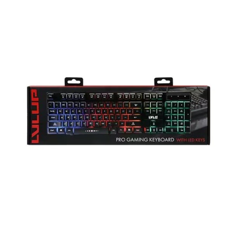 LVL Up Light Up Pro Gaming Keyboard with LED Keys