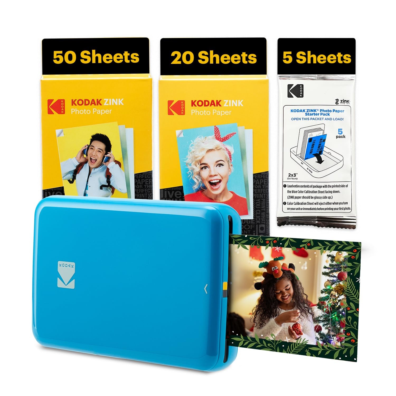 Kodak Step Printer 2x3 Instant Photo Printer Bluetooth Portable Stickers